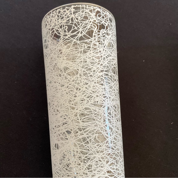 Vintage 50’s Spaghetti String Glass Tumblers, Set of 2 - Picture 2 of 6